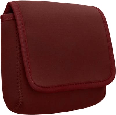 kwmobile Kabeltas Kabel Organizer Tas – Neopreen Reistas Pouch 16 x 12 cm – Travel Organizer – Kabeltas Reisaccessoires – Tech Bag in bordeauxrood