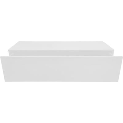 Zwevend halkastje - hangende dressoir kast - met lade - 100 cm breed - wit