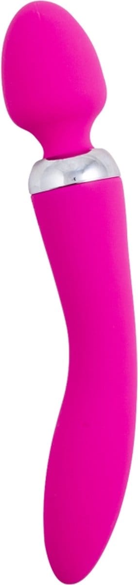 Dual Wand - Dubbelzijdig te Gebruiken Vibrator - USB Oplaadbaar - Roze