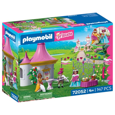 PLAYMOBIL | Princess | Maskerbal in het Paviljoen | 3 figuren met paviljoen en buffet | Stimuleert creativiteit | Prinsessenspeelgoed voor kinderen vanaf 4 jaar | 72052