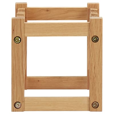 vidaXL - Wijnrek - voor - 6 - flessen - 37x21x21 - cm - massief - eikenhout