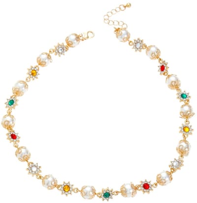 Dailygoods- Dameshalsketting Elegante Imitatieparel - Zusterketting - Feestsieraden - Bruiloft - Cadeaus - Uniek Ontwerp - Halsketting