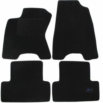 Tapis De Sol Noir Velours - J&J AUTOMOTIVE - Nissan X-Trail T31 - Sur Mesure - Antidérapant - Imperméable noir