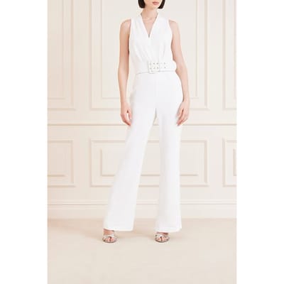 GUESS Marciano By Hawkins Jumpsuit Pale Pearl Taglia: 38 | Tute Outlet | Donna | Bianco