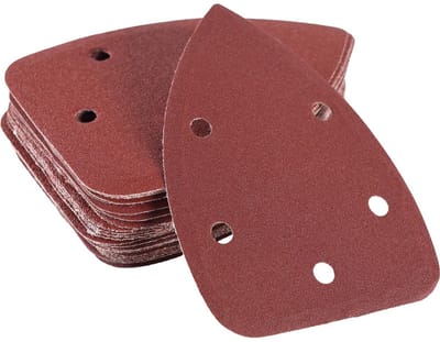 Solidchoice - 30 stuks muis-schuurpads, detail schuurpapier, schuurbladen, 40/60/80/120/180/240 schijven met 5 gaten, muisdetails, palmschuurpads voor willekeurige orbital