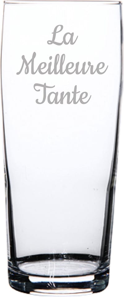 Bierfluitje gegraveerd - 19cl - La Meilleure Tante