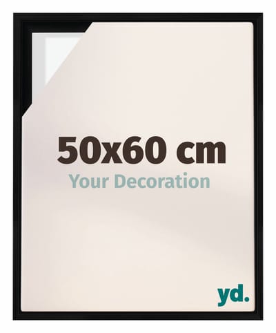 Your Decoration - Baklijst 50x60 cm - Zwart Mat - Baklijst voor Canvas - MDF - Lyon