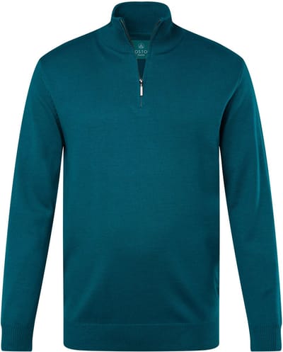 Boston Park - Heren - Troyer breisel - Oceaanblauw - Maat 68+