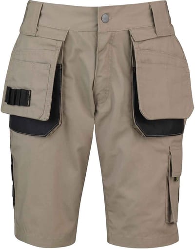 STØRVIK Job Korte Timmermans Bouw Werkbroek Heren - Werkshort - Werkbermuda - Werk Short - Maat 2XL - Khaki