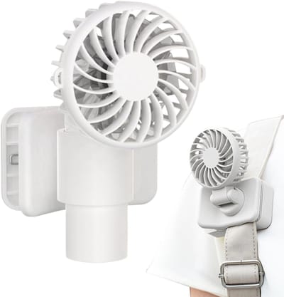 VHV - Campingventilator - campingventilator met lamp - USB oplaadbaar, met klem - voor camping, tent, caravan