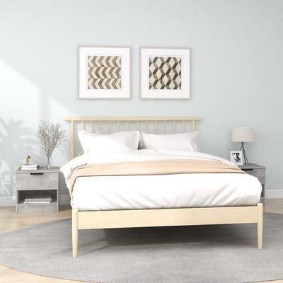 vidaXL - Nachtkastjes - 2 - st - 40 - x - 39 - x - 40cm - Bewerkt - hout