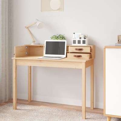 vidaXL - Bureau - 110x50x93 - cm - massief - grenenhout