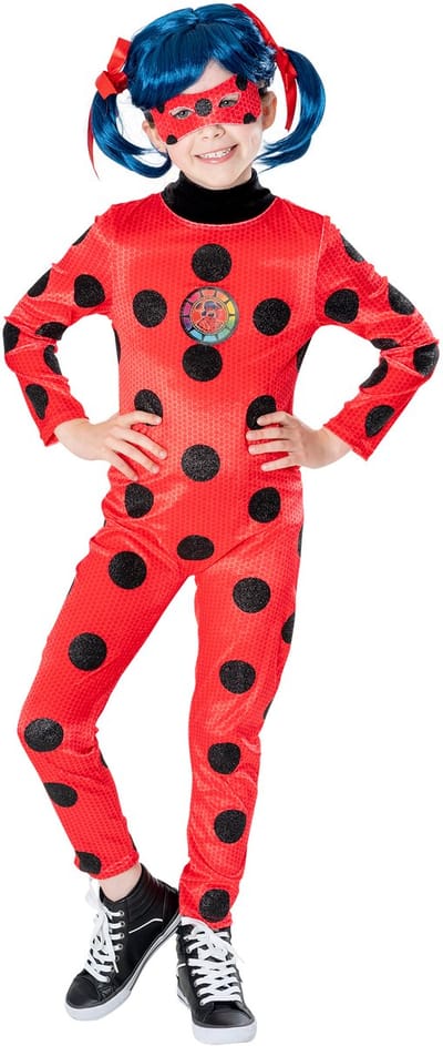 Miraculous Ladybug Premium Kinderkostuum - Rubies - Maat 9-10 Jaar