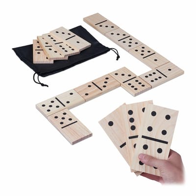 Domino spel XXL - voor buiten - hout