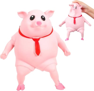 Scribbelvarkentje stressbal, ideaal antistressspeelgoed voor volwassenen en kinderen, ontspanning en stressverlichting