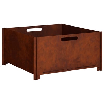 vidaXL - Vuurkorf - Roestkleurig - 60 - x - 60 - x - 30 - cm - weervast - staal