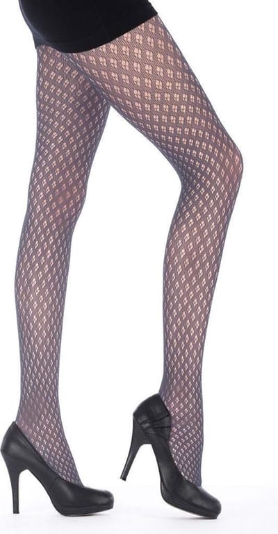 Pretty Polly Panty - Fashion - Dot Diamond - One Size - 36-42 - Grijs
