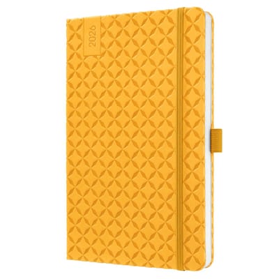Sigel weekagenda Flair 2026 formaat A5 Mango Yellow hardcover