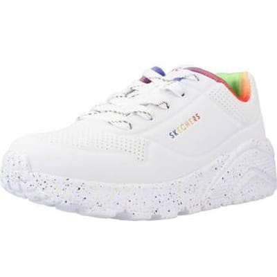 Skechers Uno Lite Rainbow Speckle 310456L-WMLT, voor meisje, Wit, Sneakers,Sportschoenen, maat: 27