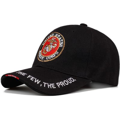 Mode United States Marine Corps Baseballpet Letter Geborduurde Hip Hop Petten Outdoor Sportpetten Bone Marine Seals Petten gray