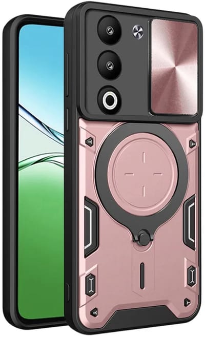 Hoesje geschikt voor Oppo A5/A5m - Techsuit CamGuard Pro Back Cover - Roségoud