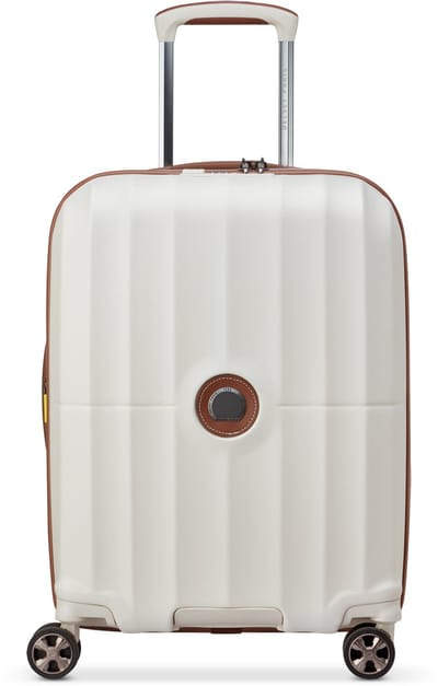 Delsey Carrousel 2 Handbagagekoffer 55 cm Expandable – 35L – 2,9 kg – Polycarbonaat – TSA Slot – Zip SECURITECH® 2 – 5 Jaar Garantie - Off White