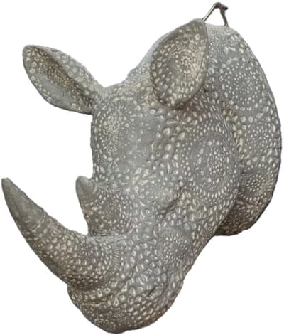 Skull betonlook neushoorn