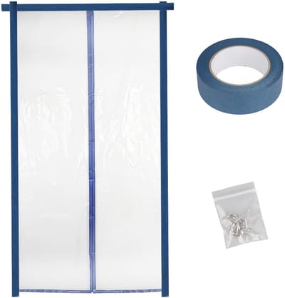 Dailygoods- Stofcontainer met magnetische sluiting - Afdekfolie - Stofdeur met rits - Renovatie - Onderhoud - Duurzaam materiaal