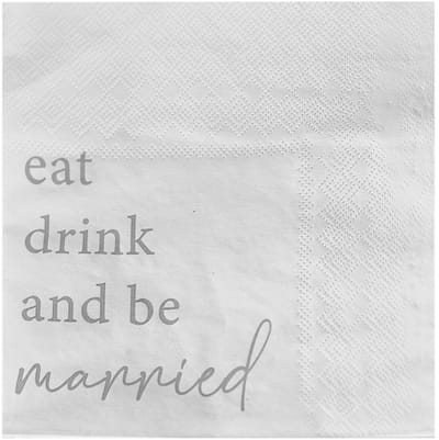 Ginger Ray - Servetten - eat, drink and be married