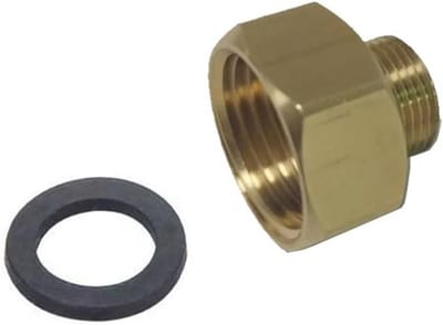 Badkamer Messing Adapter voor Douche Slang, Verbinding voor Europese en Amerikaanse Wateraansluiting (Vrouwelijk G1/2 x Mannelijk 9/16) - Slangconnector, Doucheaccessoire, Wateradapter