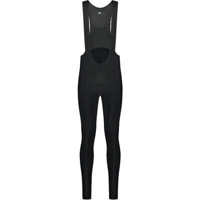 BBB Cycling Thermal Essence Lange Fietsbroek Heren met Zeem en Bretels - Thermo Wielrenbroek - Fiets Broek Winter - Zwart - Maat S - BBW-441