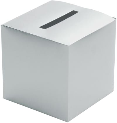 Chaks Enveloppendoos - zilver - bruiloft - papier - 23 x 23 cm - envelop cadeau doos