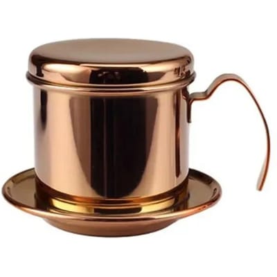 Cafetière à main Pot vietnamien Acier inoxydable Filtre à café à goutte Tasse filtre Filtre Séparateur d'eau Outil pour préparer le café black