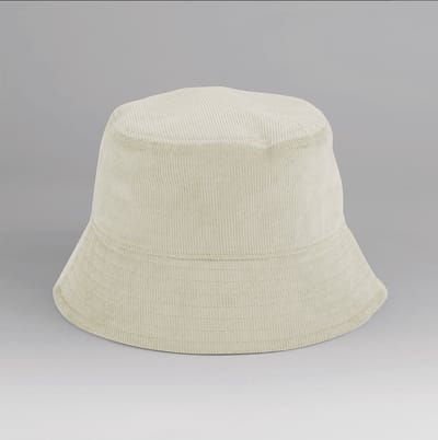 Bucket Hat/Bob van Ribstof/fluweel, Stone/Camel, maat L/XL