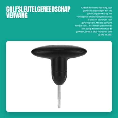 Dailygoods- Afstelsleutelgereedschap Lichtgewicht - Golf Sleutelgereedschap - Adapter Driver - Draagbaar - Schokbestendig - Premium Kwaliteit - 11 x 9 cm - Golfgereedschap