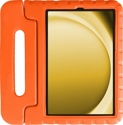 Hoes - Geschikt voor Samsung Galaxy Tab A9 Plus - Kinderhoes Shockproof Bumper - Kidsproof Case - Tablet Hoesje - Kinder Hoesje Cover - Oranje