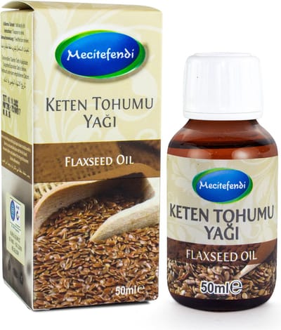Mecitefendi Lijnzaadolie - Flaxseed oil voor gezonde huid en spijsvertering - 50ml