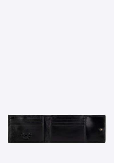 Wittchen Italië Collectie - Lederen Vouwbare Kaartenhouder - Zwart - Compact en Elegant