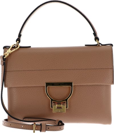 COCCINELLE Leren Handtas Schoudertas Arlettis Handbag Skin Lichtbruin