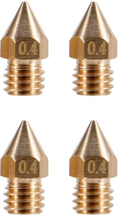 3D Printer Nozzles MK8 Nozzle 0.4mm  -set van 4