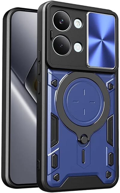 Hoesje geschikt voor Xiaomi Poco X8 Pro Max - Techsuit CamGuard Pro Back Cover - Blauw