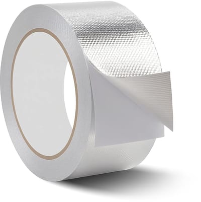 Aluminium tape - Hittebestendige folie - Isoleren en afdichten - Zelfklevend en sterk - 50mm x 20m - Aluminium