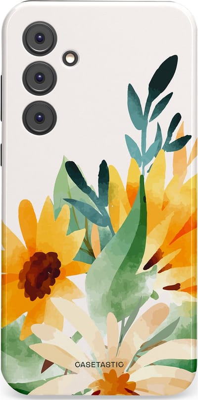 Casetastic Hoesje Geschikt voor Samsung A35 - Stijlvolle Beschermende Duo-layer Case - Zomergloed