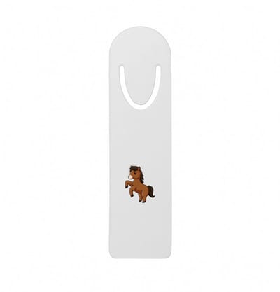 Hacebo® - Paard metalen boekenlegger - Paarden - Paarden liefhebbers - Hobby horse - dieren - manege Bladwijzer boekenleggers - 12.7 cm x 3.2cm