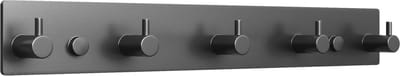EAVY - Wandkapstok - Kapstok - 5 Haaks - 32 cm - RVS - Gun Metal - Handdoekrek