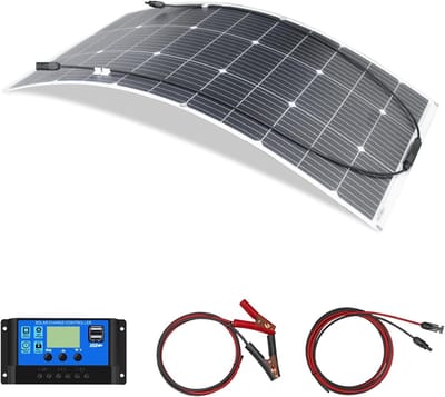 Flexibel Zonnepaneel - Draagbare Energie - Mobiele Toepassingen - Monokristallijne Cellen - 100 Watt