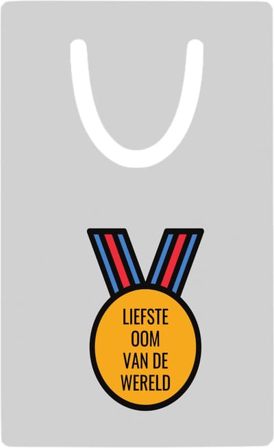 Hacebo® - liefste oom van de wereld metalen boekenlegger- Oom - de liefste oom - verjaardagscadeau - verjaardag - cadeau - cadeautje voor oom - oom artikelen - kado - geschenk - gift Bladwijzer boekenleggers - 7.6 cm x 5cm