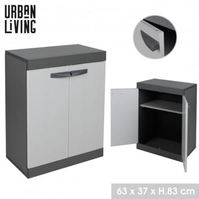 KAST MET 2 DEUREN EN 1 PLANK 63×39×H83 CM
