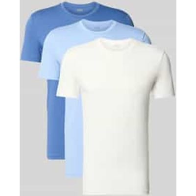Regular fit t-shirt-set van pure katoen in set van 3