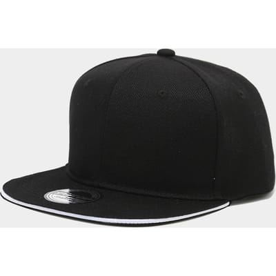 1 Stuk Platte Rand Snapback Pet Mode Hip Hop Baseballpet Unisex Outdoor Trucker Petten Trendy Vrijetijd Zon Hoeden Gorras Adjustable black